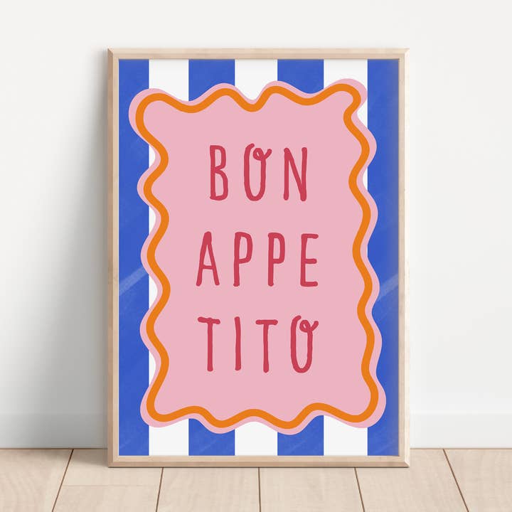 Bordo Bon Appetito per la vendita all'ingrosso da parte di Maddison Ball Creative