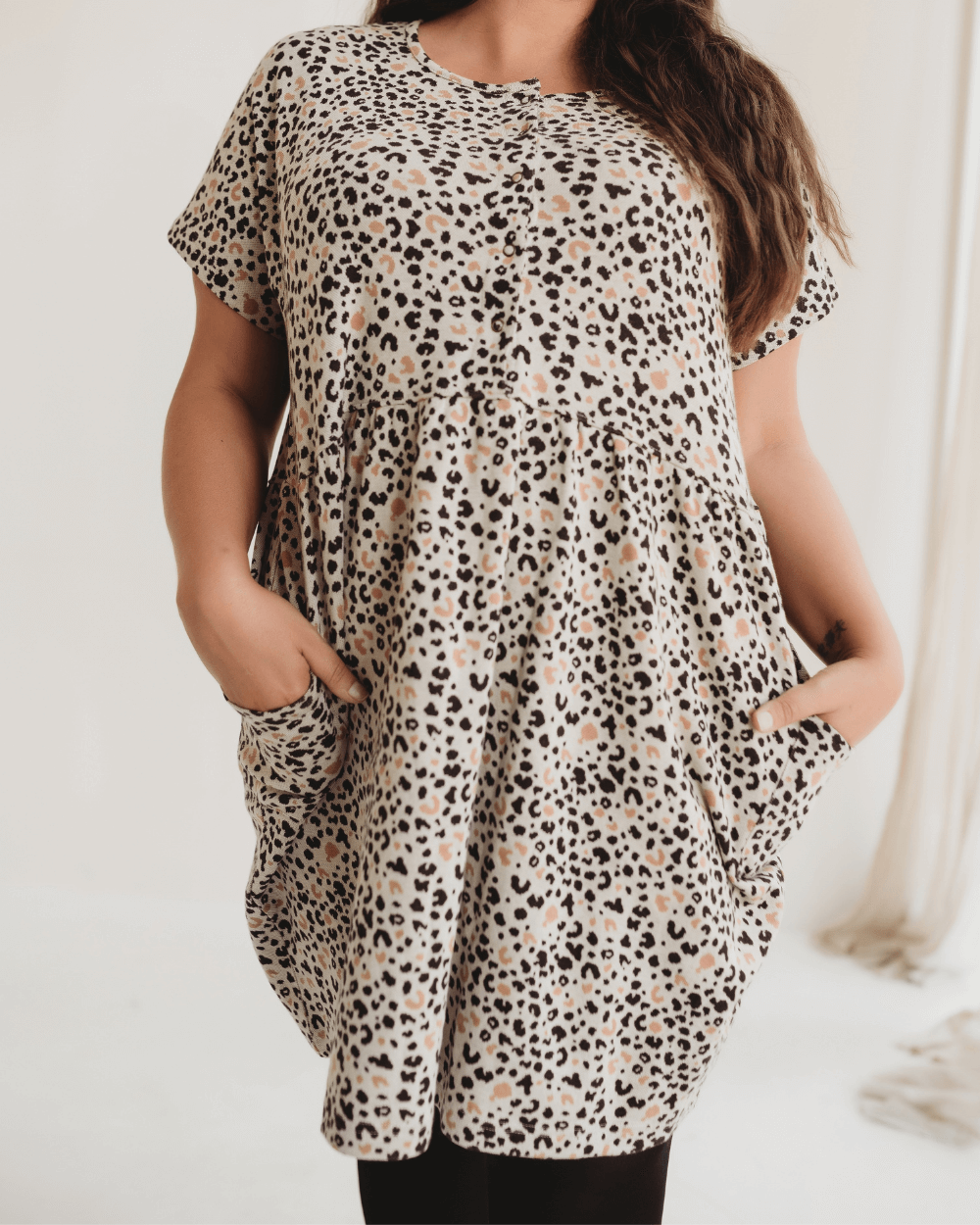 Multi Ada Multicolour Leopard Animal Print Mini Dress for wholesale on Faire2