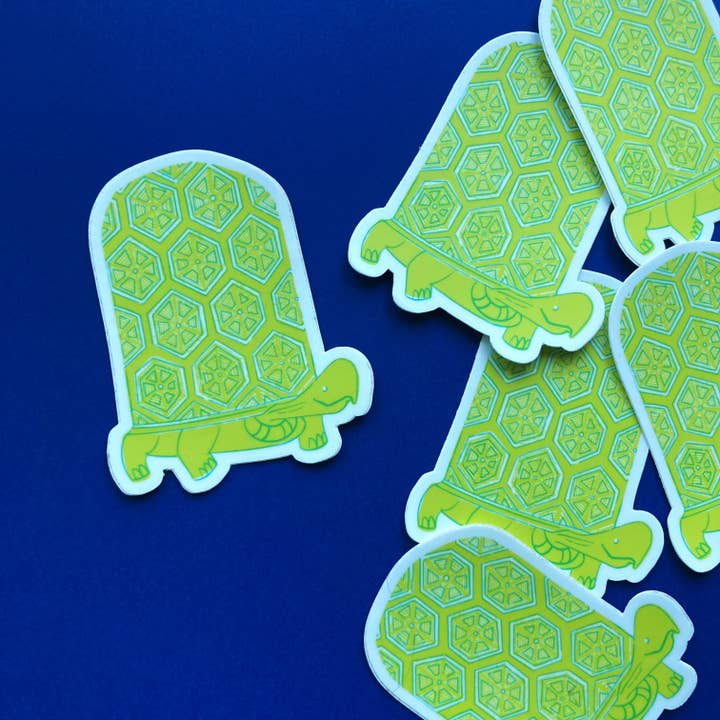 Turtley Awesome Turtle Sticker for wholesale by Pier Six Press