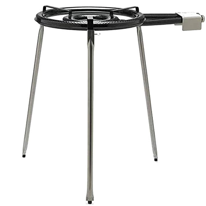 TerraMar Imports - Wholesale Cookware Set - Outdoor Paella Burner with Long Adjustable Legs - 2 Rings - T-460