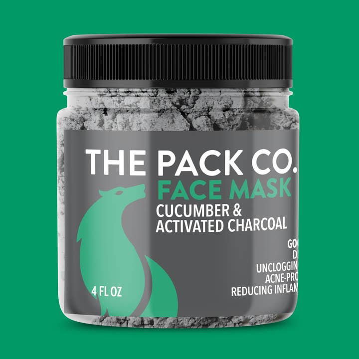 Cucumber and Activated Charcoal Clay Mask for Detoxing for wholesale by THE PACK CO.