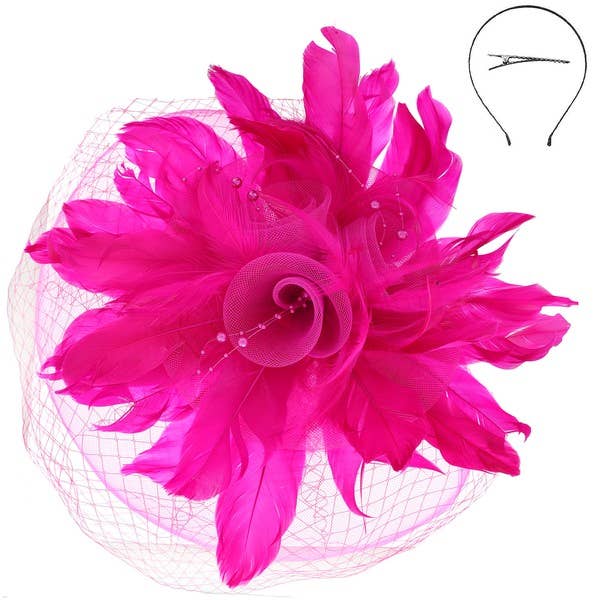 anbfashion – wholesale Fascinator hat – Women's – DERBY STATEMENT FASCINATOR HEADBAND FASCINATOR HTH2667
