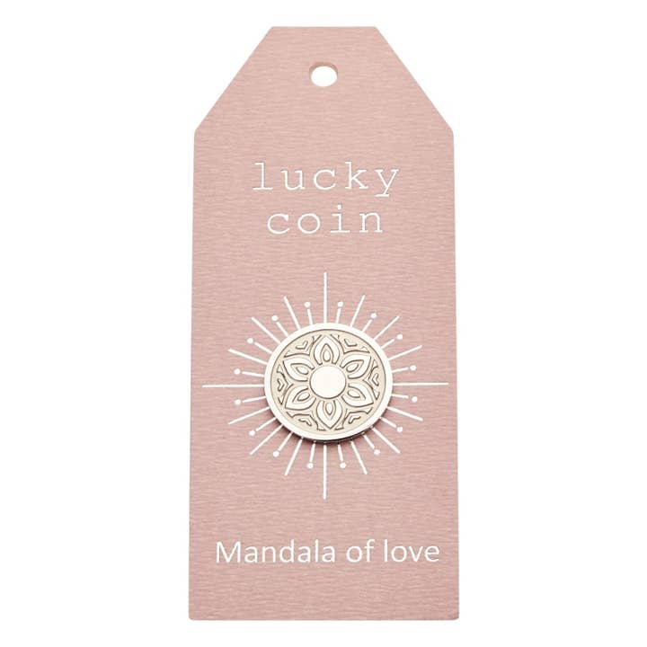 Coin-"Lucky Coin"-Stainless Steel-Mandala Of Love for wholesale by Crystals by HCA Jewellery