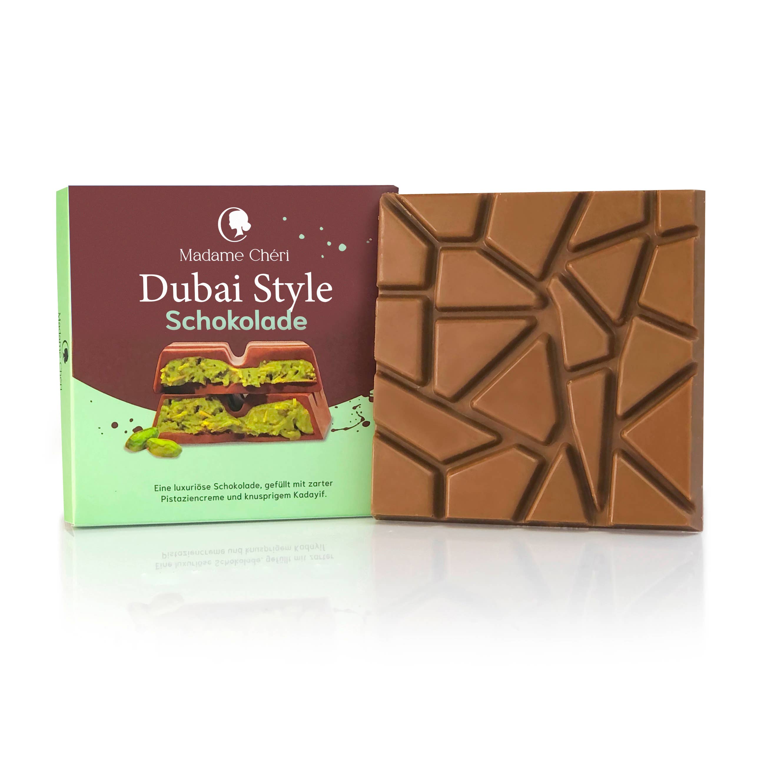 Kaffee und Schokolade GmbH – wholesale Baking chocolate – Dubai Style Chocolate (100 g)2