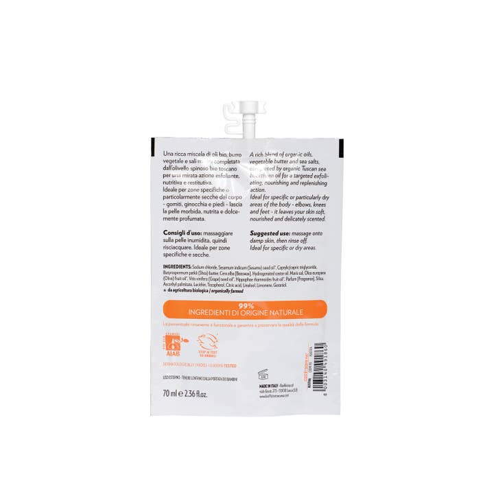 Biofficina Toscana - Wholesale Body Scrub/Exfoliant - Rich Sea Buckthorn Body Scrub1