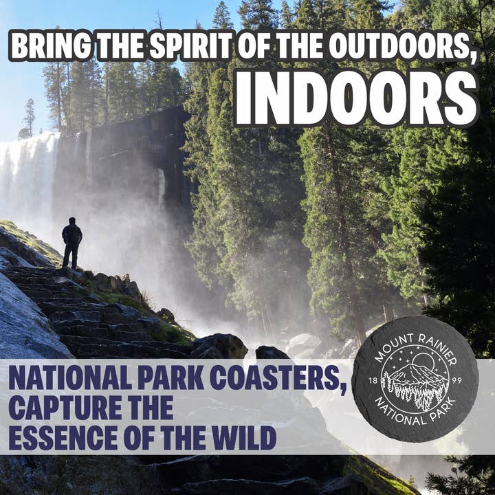 Blue Ridge Mountain Gifts - Wholesale Coasters - Mount Rainier National Park - UV Printed Coasters4