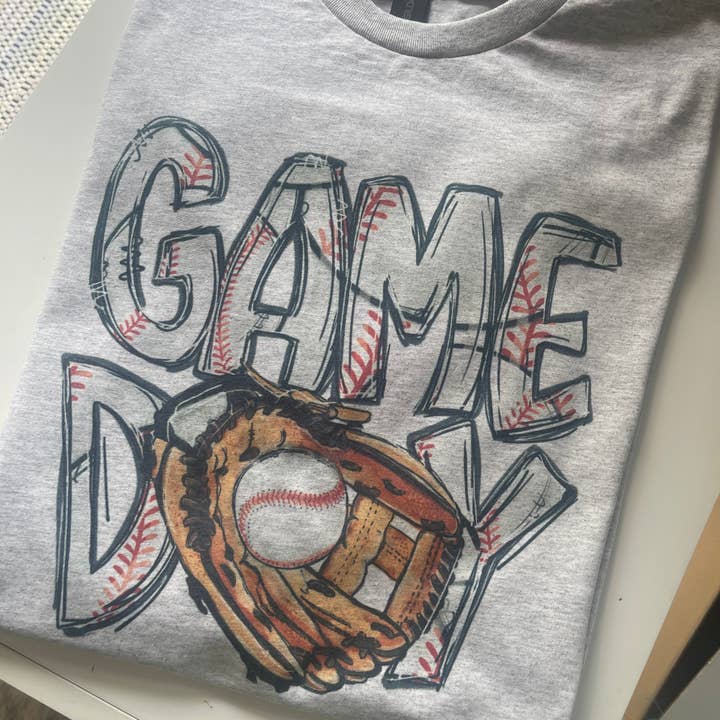 Game day baseball t-shirt for wholesale by StricklandDesignCo