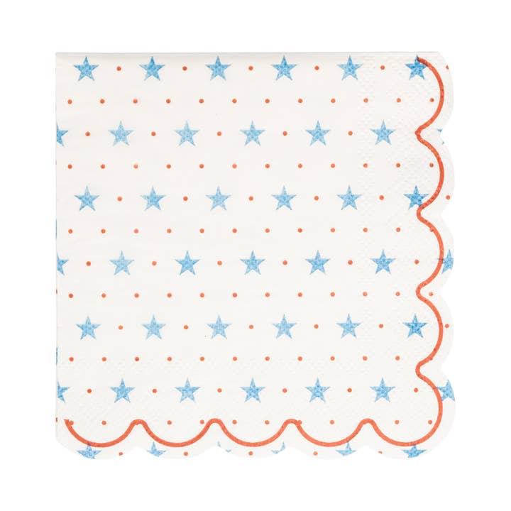 HAM1138 - Hamptons Petite Stars Cocktail Paper Napkin for wholesale by My Mind’s Eye