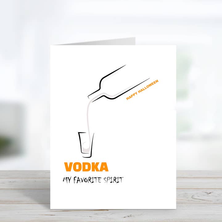 Tarjeta de Halloween de espíritu favorito para venta al por mayor de Cyndi and Sofi Designs