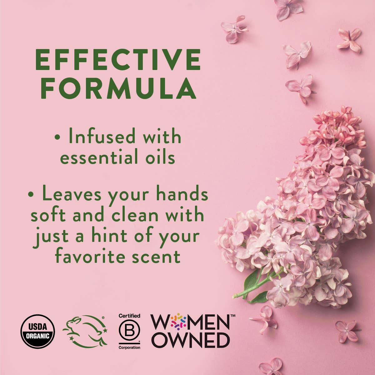 Rebel Green - Vente Savons/lotions pour les mains - Savon pour les mains - Pink Lilac 12oz (unité)5