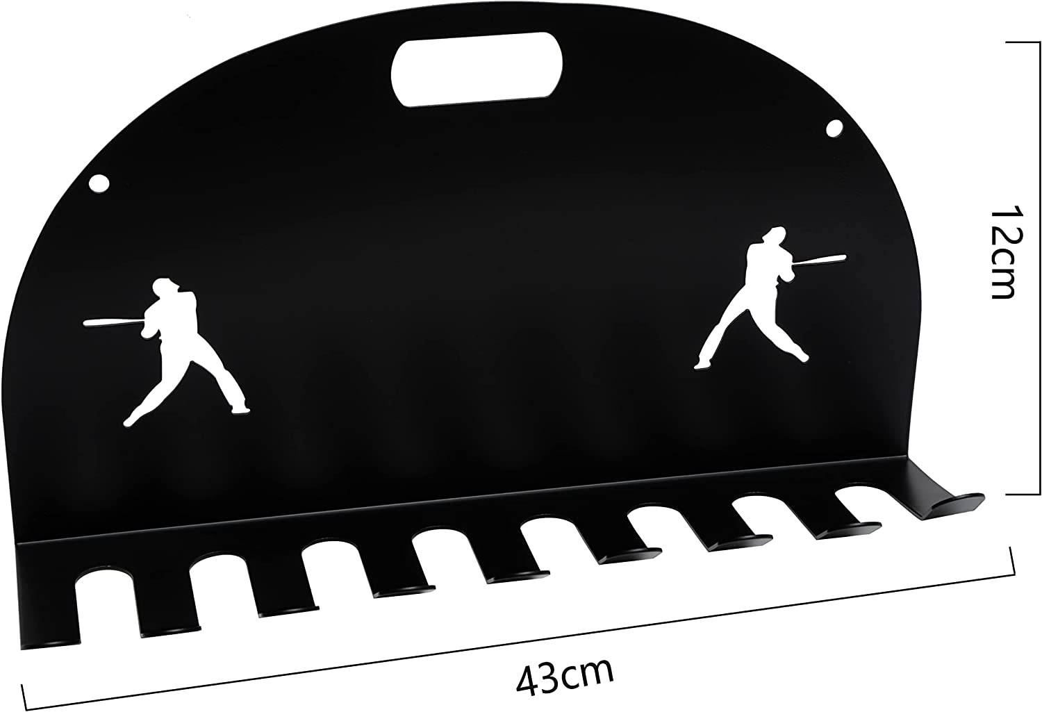 The Wine Savant /  Khen Glassware - Wholesale Music Accessory - Baseball Bat Metal Organizer - Softball Bat Hanger Rack5