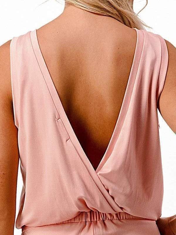 Heart & Hips - Vente Combishort – femme - JR46620 - COMBISHORT DÉCOLLETÉ CROISÉ AVEC POCHES LATÉRALES6