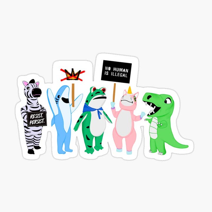 Autocolante de Protesto AntiFa por atacado de Jen Talley Design