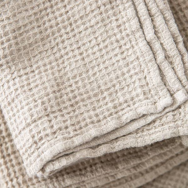 LinenMe - Wholesale Hand Towel - Linen Hand Towels Natural Washed Waffle Big3