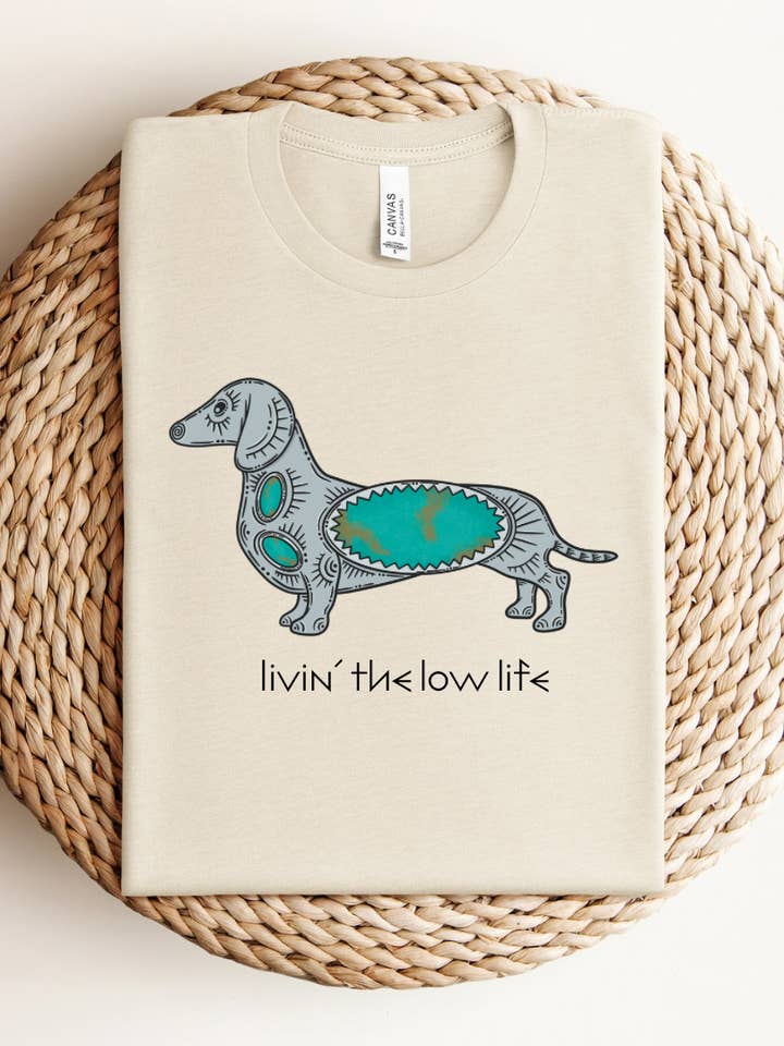 Livin’ the low life Tee for wholesale by The wild honeys co