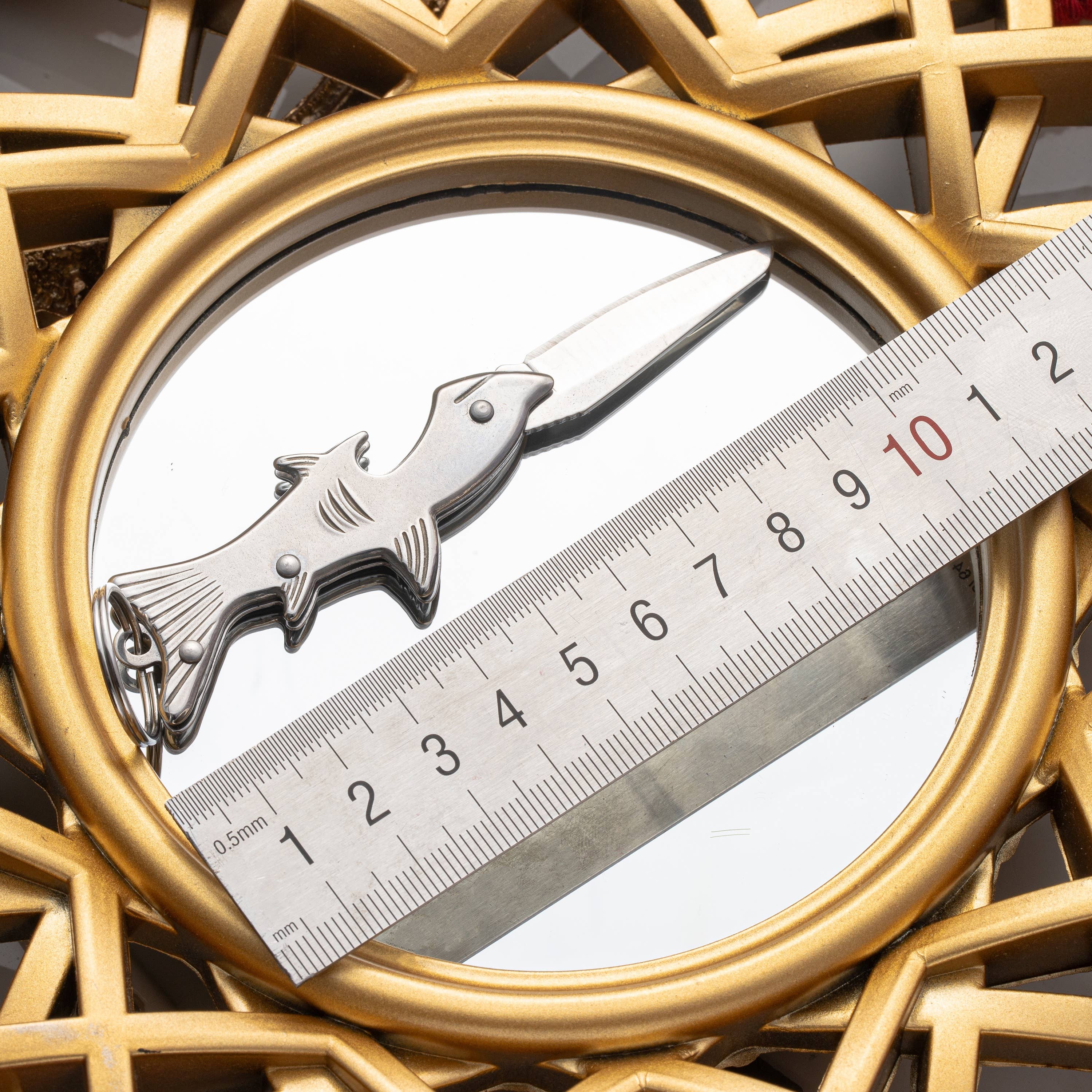 Real Sic - Vendita all'ingrosso Coltellino tascabile/portacoltellino - Mini coltello pieghevole EDC a forma di pesce – coltello tascabile multiuso6