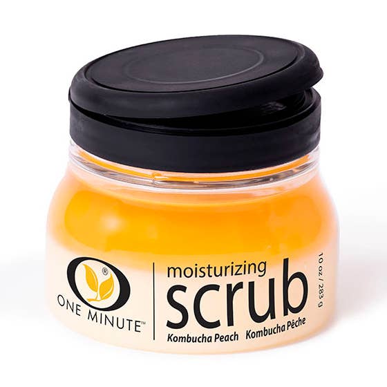 One Minute Manicure - Wholesale Body Scrub/Exfoliant - 10 oz Exfoliating Kombucha Peach Salt Scrub0