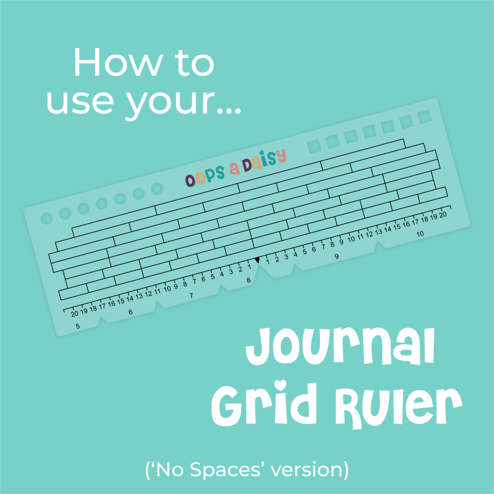 Oops a Daisy UK Ltd – wholesale Stencil/craft die – Universal Journal Grid Ruler - No Spaces6