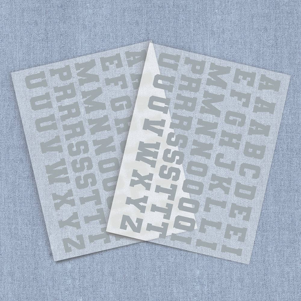 Iron It - Vendita all'ingrosso Decalcomania a sublimazione - Lettere Varsity, Trasferimenti Termici DTF6