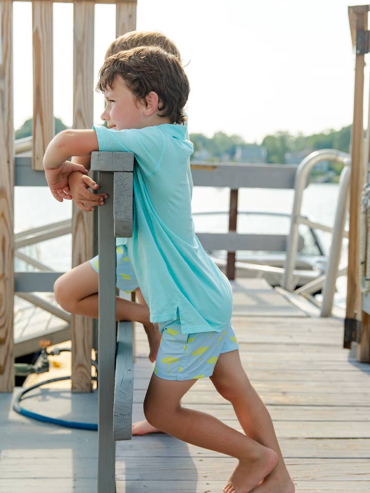 Zwemshorts voor kinderen met parapluprint voor wholesale door Sail to Sable