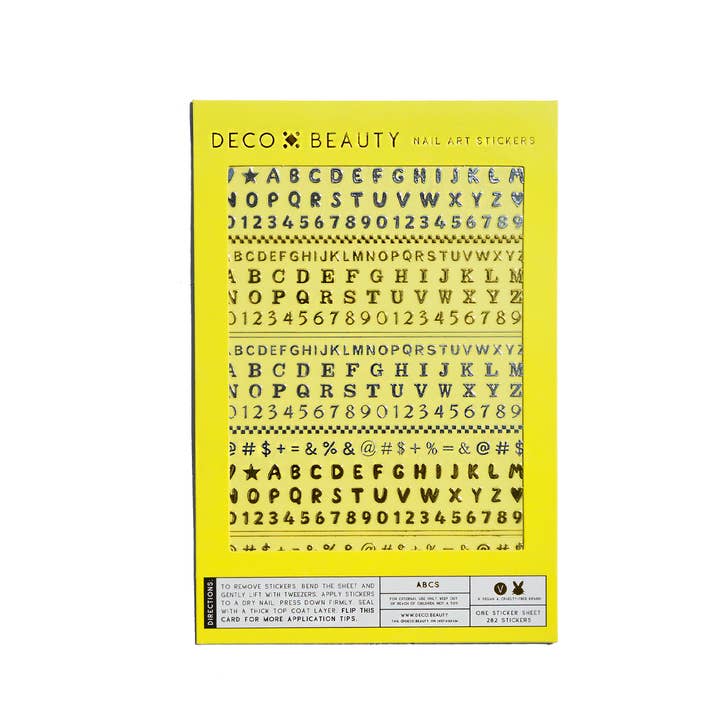 Deco Beauty - Wholesale Nail art/decal - Nail Art Stickers - ABCs1