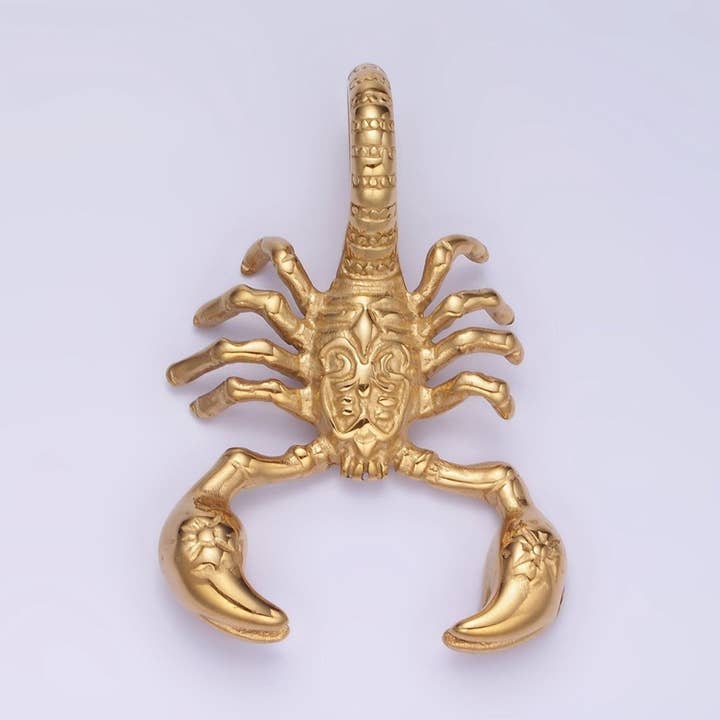 Colgante de Escorpión Animal de Acero Inoxidable Dorado P-1373 para venta al por mayor de Aim Eternal