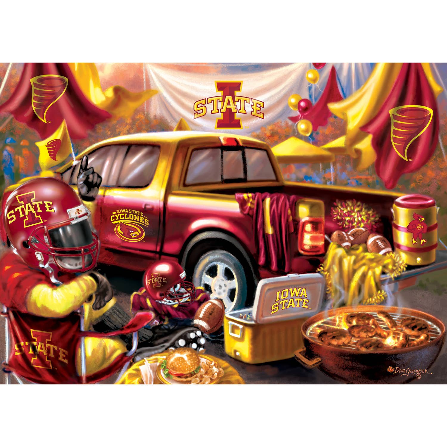 Masterpieces Puzzles - Vente Puzzle – adulte - Iowa State Cyclones - Puzzle de 1000 pièces Gameday1
