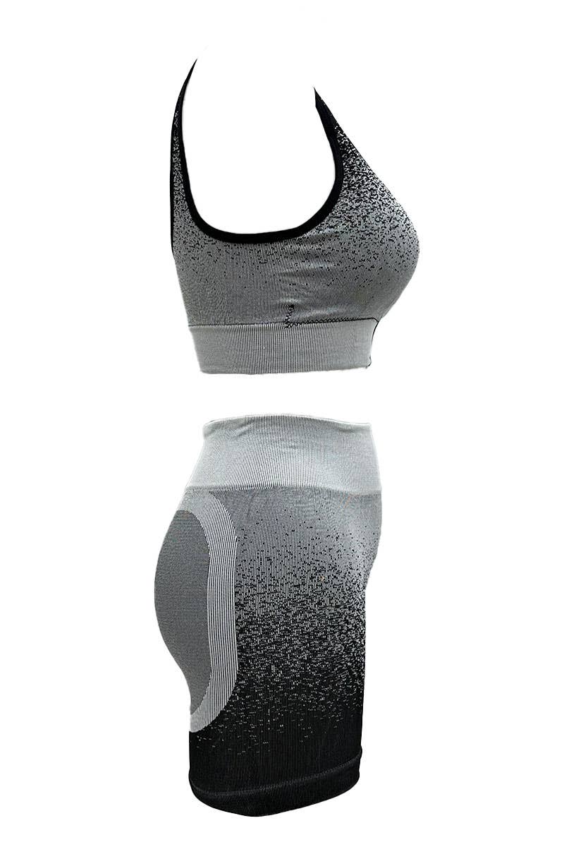 Assorted Bicolor Sport Comfort Bra + Cyclist Set/T33102 for wholesale on Faire3