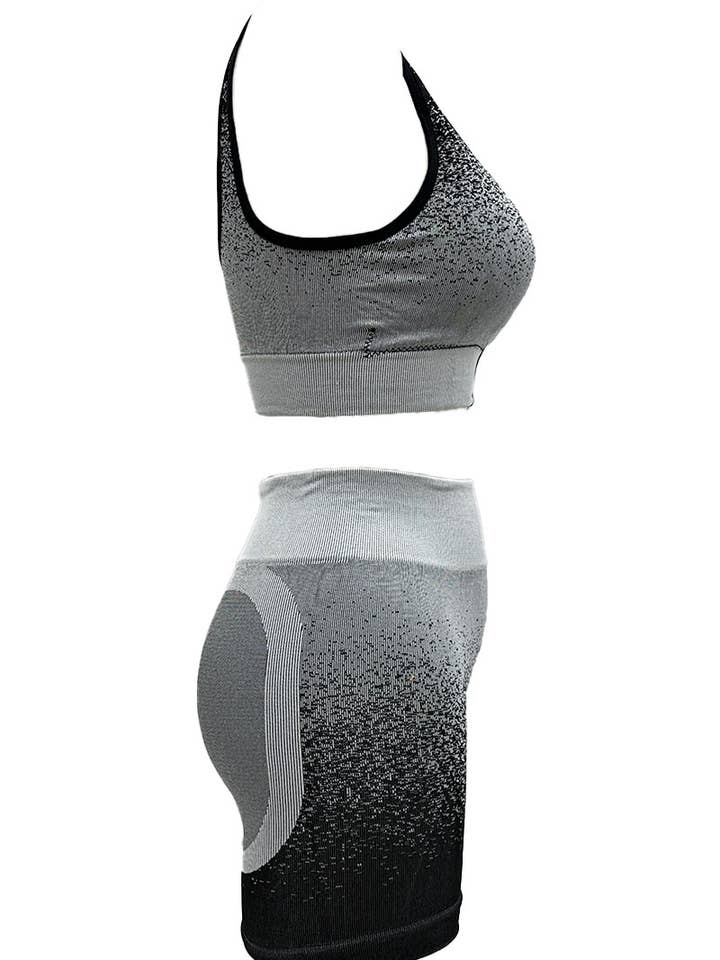 Assorted Bicolor Sport Comfort Bra + Cyclist Set/T33102 for wholesale on Faire3