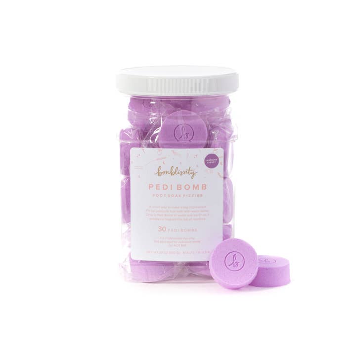 Bonblissity - Wholesale Bath Soak/Milk - Back Bar Pedi Bomb Foot Soak Fizzies (30 pcs) - Lavender