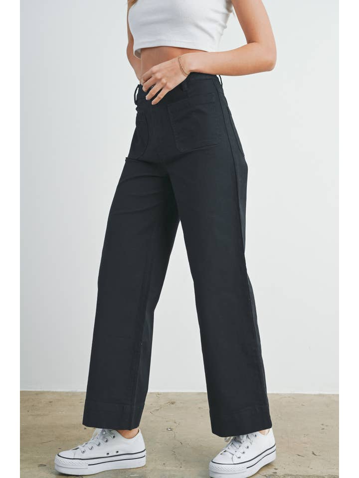 BUTTERMELON - Wholesale Jeans - Women's - Wide Leg Long Length - BMP7315