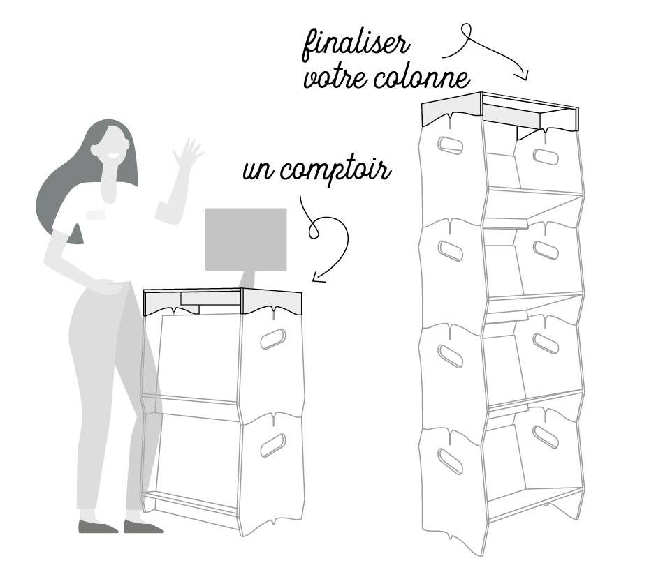 IZZIBOX - Wholesale Console Table - CONSOLE MODULE7