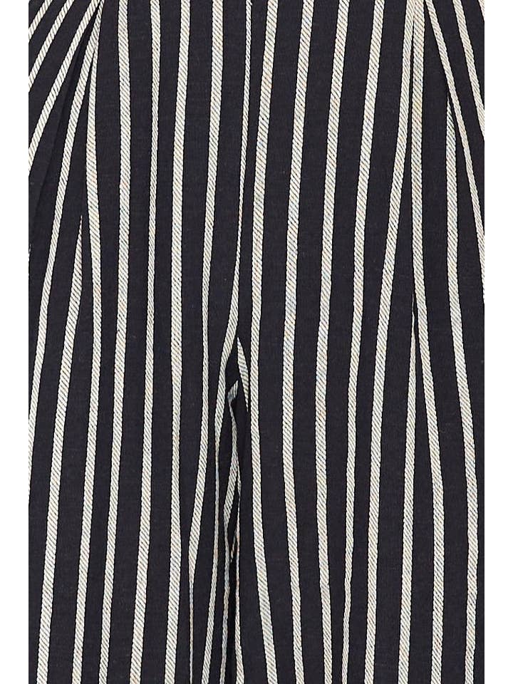 Rebecca Stripe Jumpsuit - Black - TW3717 for wholesale on Faire3