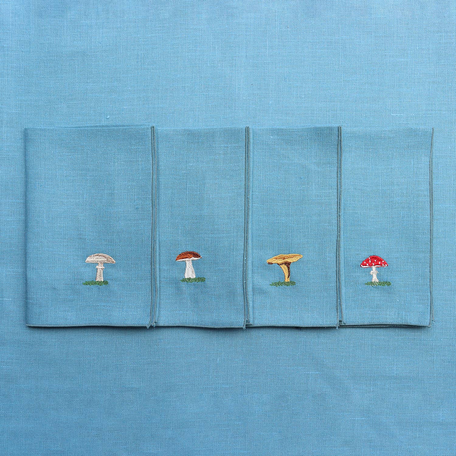 Giardino Segreto - Wholesale Dinner & Cloth Napkin - FUNGHI pure linen napkin6