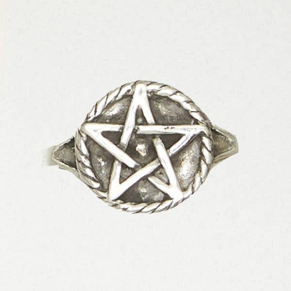 Pewter Men's Ring - Pentacle for wholesale by Nirvana LLC
