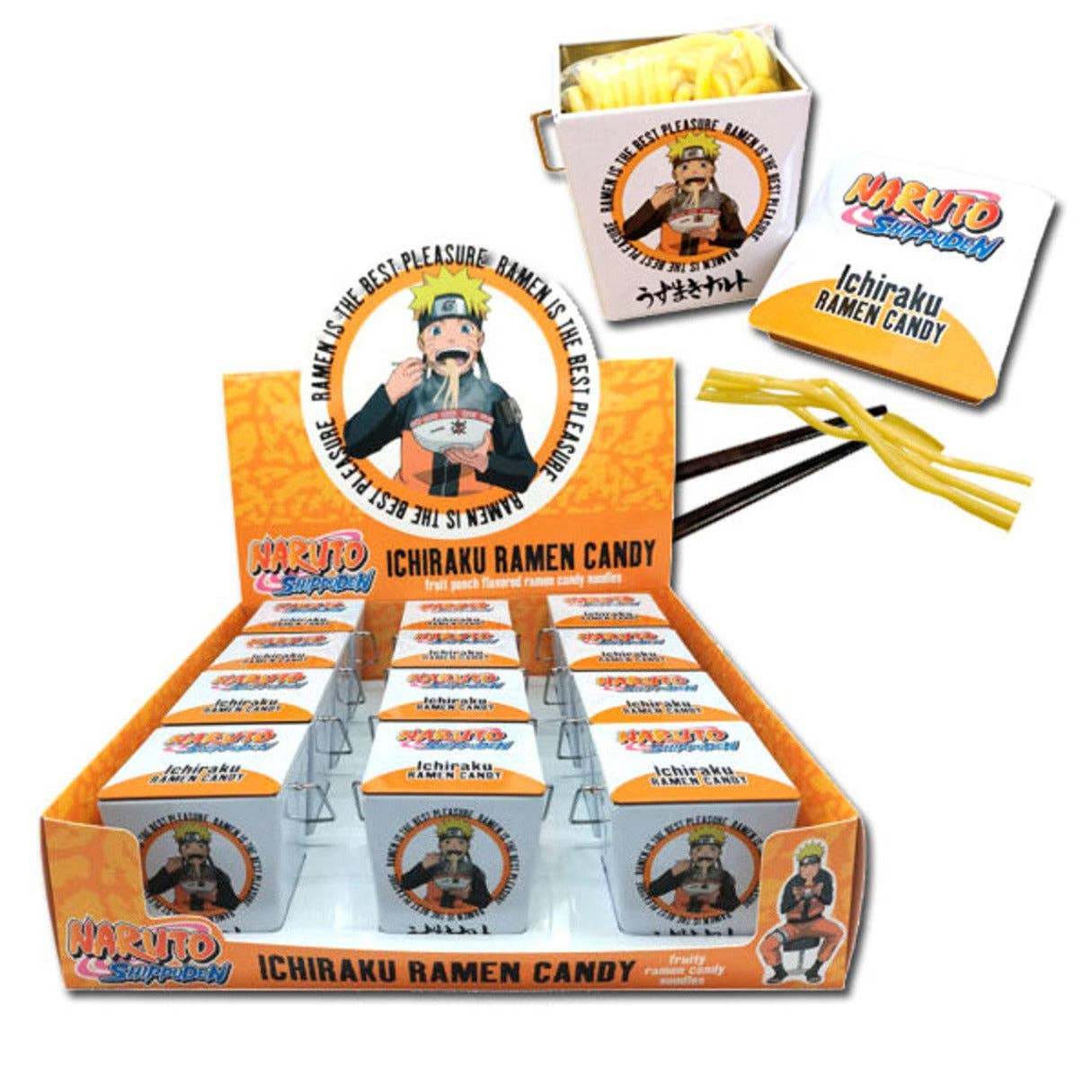 I Got Your Candy - Venta al por mayor Golosinas duras - Caramelos Boston America Naruto Shippuden Ramen, 1 onza, 12 unidades1