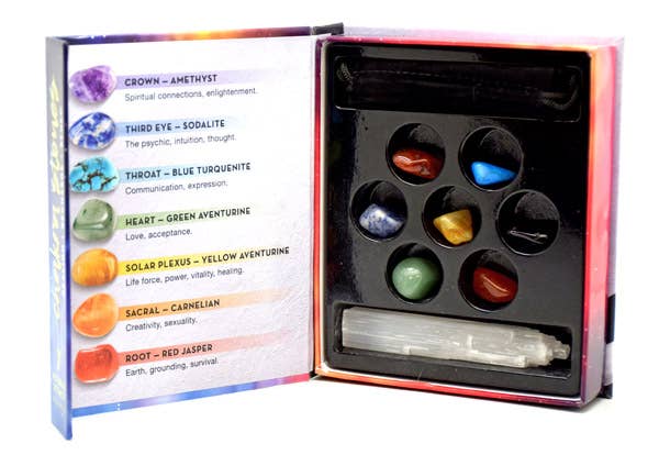 Fantasy Gifts - Wholesale Spiritual Stone/Crystal - 7 Chakra Stone Wellness Kit