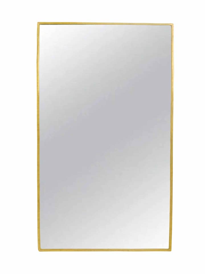 Rectangular Brass Mirror | Gold Wall Mirror for wholesale by Palmeraies