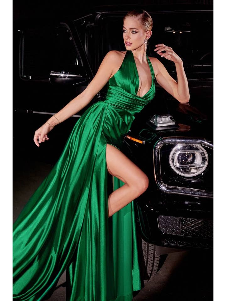 Tux-USA® – wholesale Gown – Women's – Satin Halter Gown2
