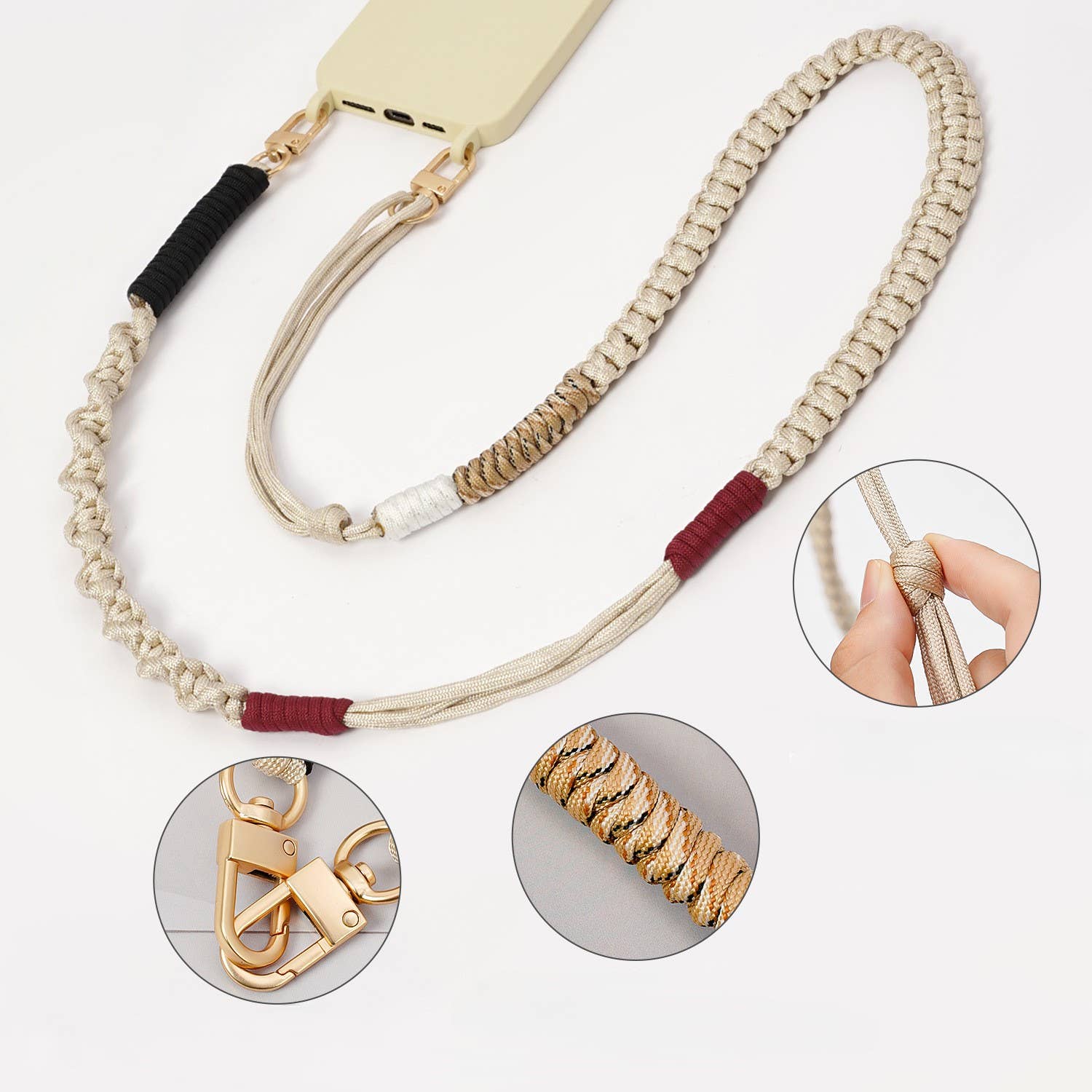 MKS America - Wholesale Phonecase Strap - Handmade Adjustable Rope Lanyard Phone or Bag Strap9