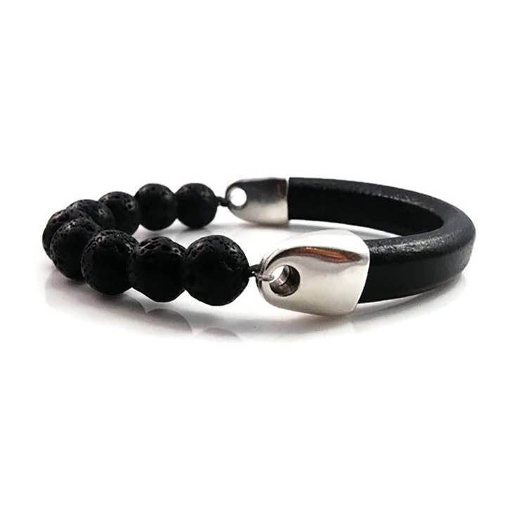 Men's Lava Rock Bracelet for wholesale by Designed by Stacey Jewelry