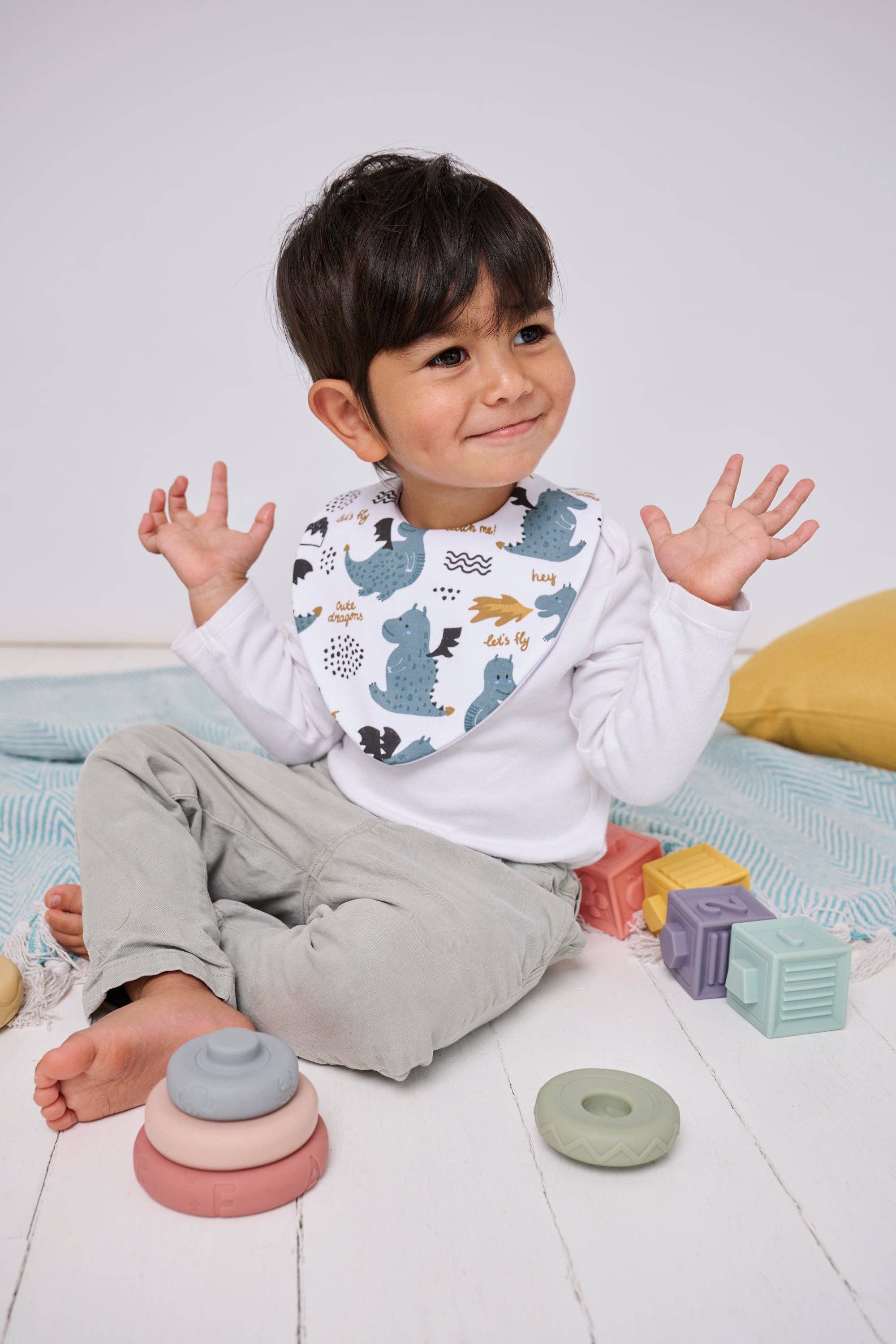 Bibbilyboo – wholesale Bib – Baby – Dragon Waterproof Dribble Bib1