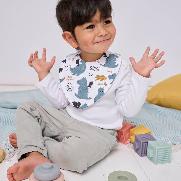 Bibbilyboo – wholesale Bib – Baby – Dragon Waterproof Dribble Bib1