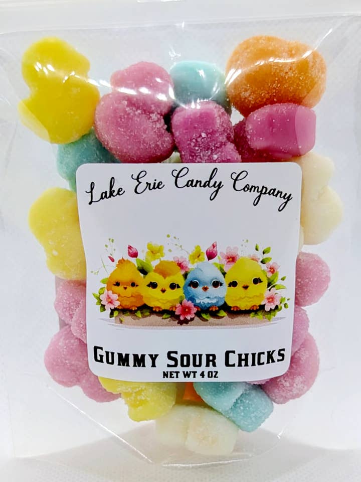 Gummy Sour Chicks for wholesale by Lake Erie Candy Company