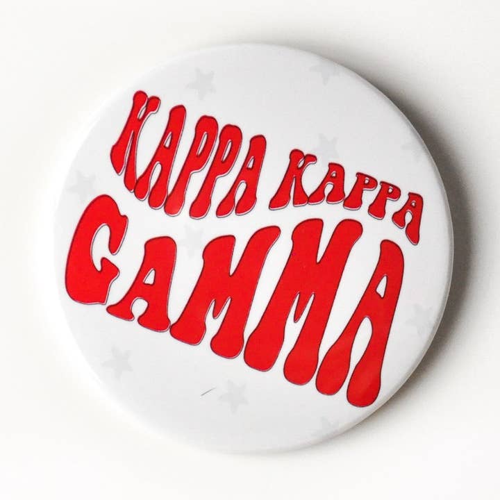 Kappa Groovy Star Button - White for wholesale by Tailgated Co.