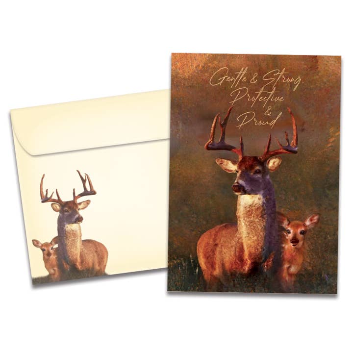 Deer Qualities Father's Day 4 Pack 21556 for wholesale by Tree-Free Greetings