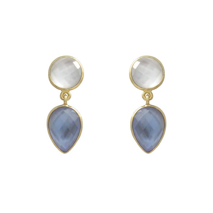 Boucles d'oreilles Beldina Stone pour la vente par Marcia Moran