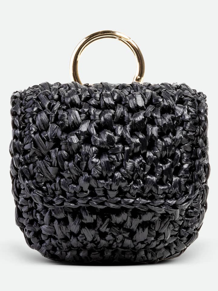 Raffia AirPod Case - Black for wholesale by Yova