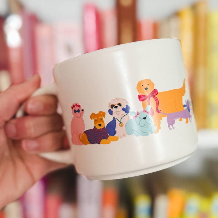 Grande Tasse en Céramique Dapper Dogs pour la vente par Pippi Post