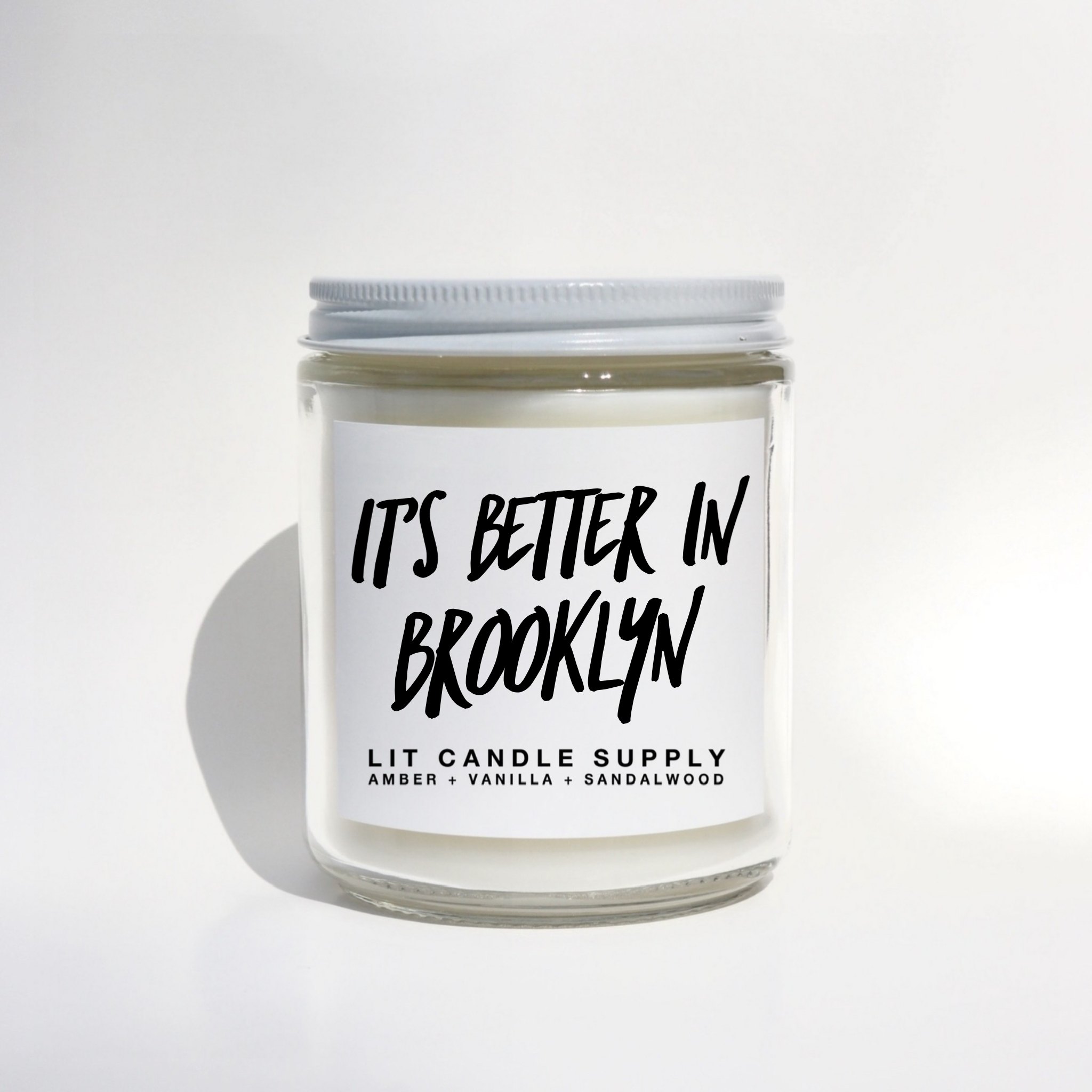 Lit Candle Supply - Wholesale Jar/Filled Candle - It's Better In Brooklyn, New York Candle0